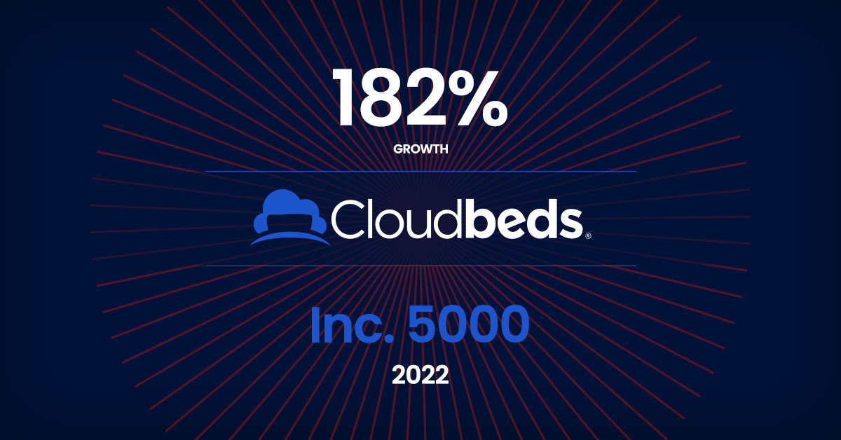 Cloudbeds Ranks on the 2022 Inc. 5000 Annual List of America’s Fastest-Growing Private Companies for Third Time
