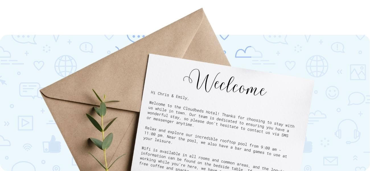 hotel welcome letter