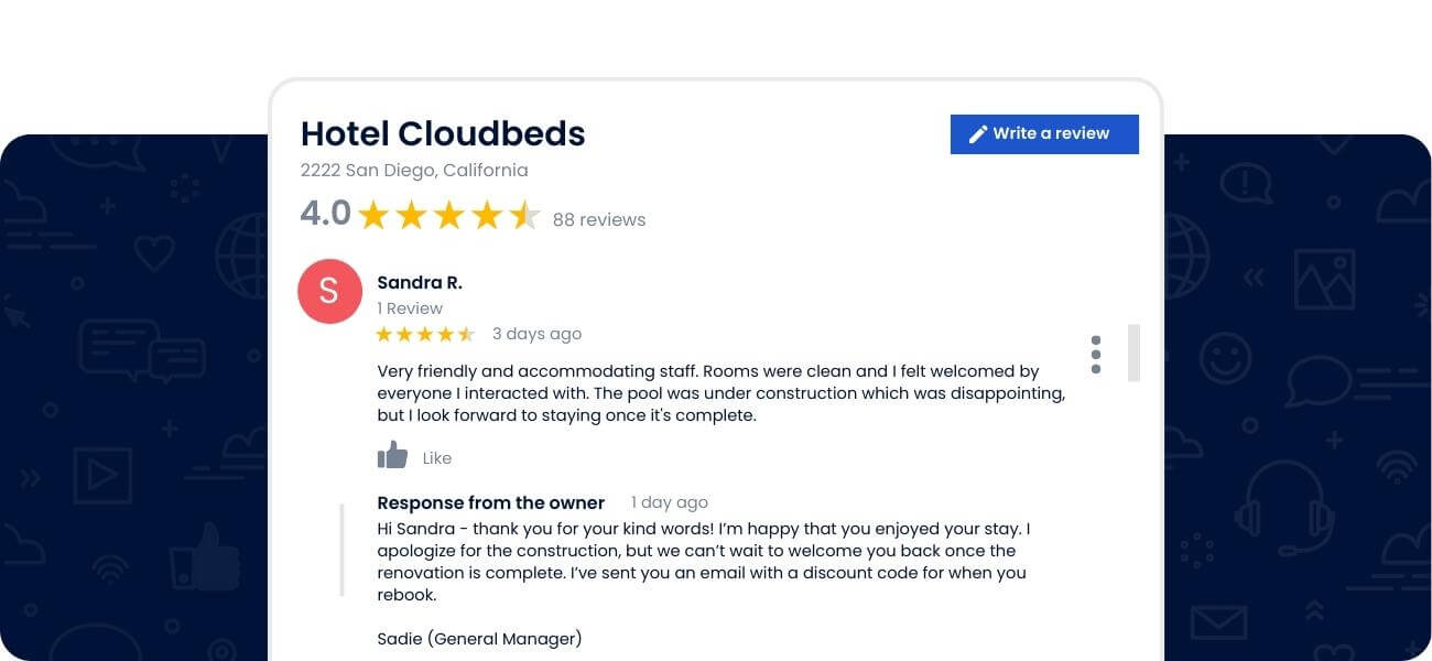 hotel review response