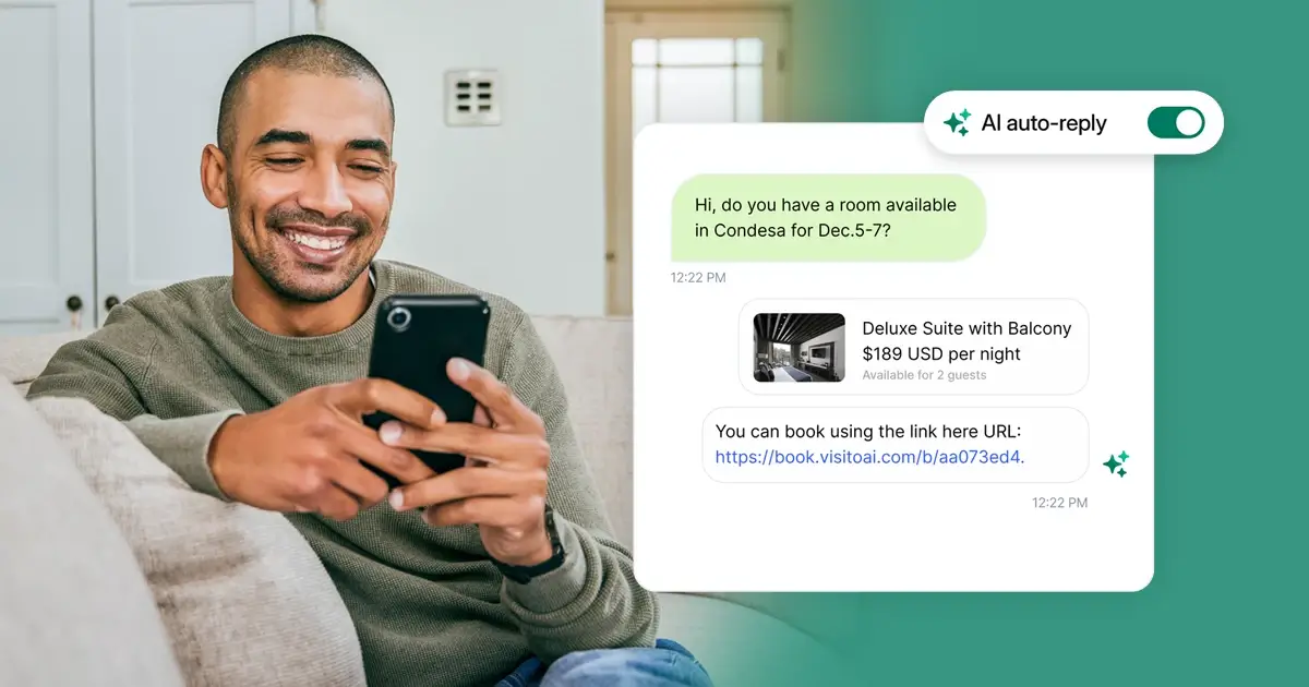 Cómo utilizar la mensajería con tecnología de IA para impulsar las reservas directas