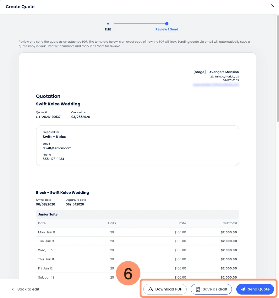 Cloudbeds Grupos y Eventos | Cotizaciones con marca