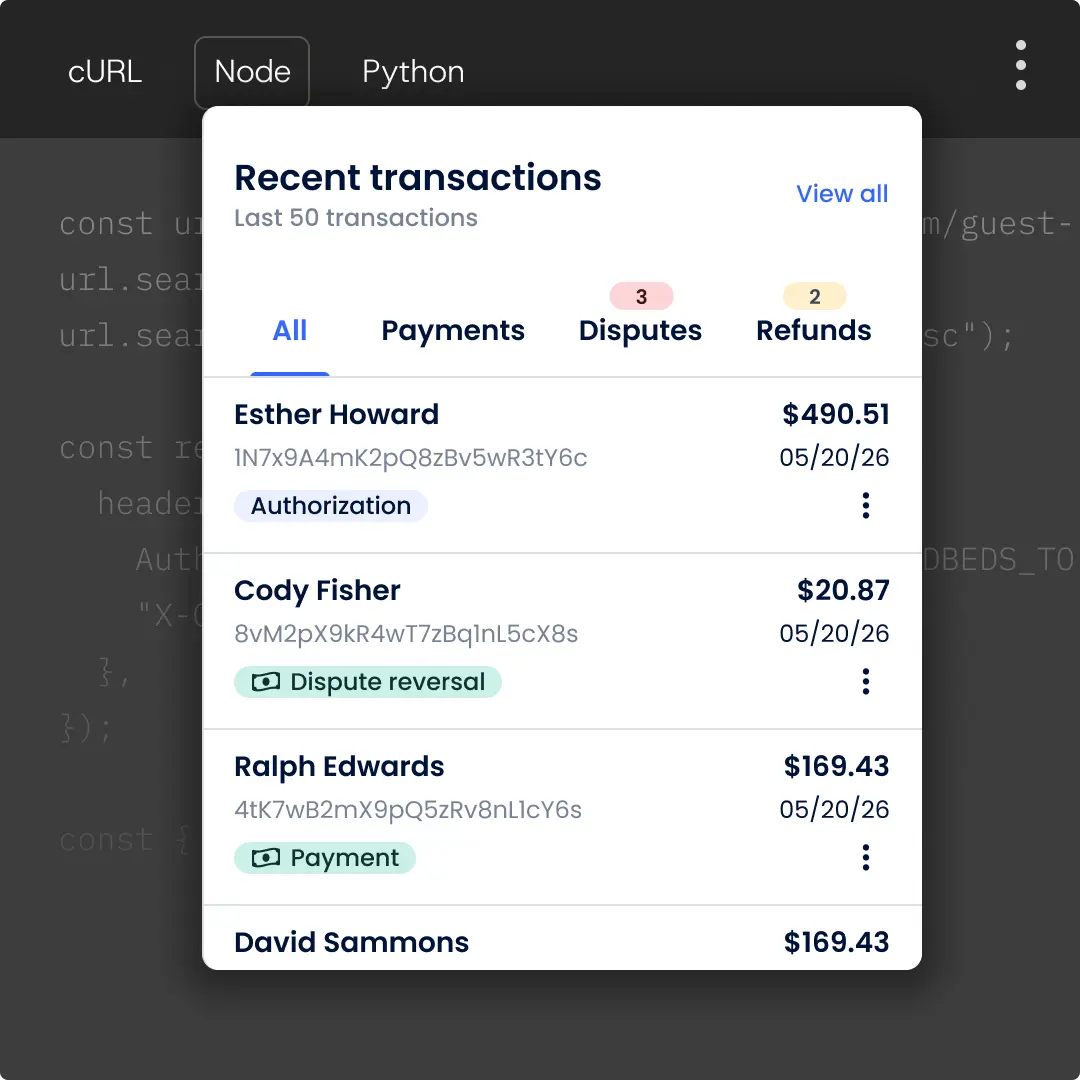 API surfaces